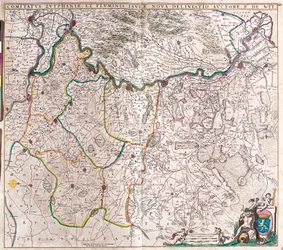 Kaart van het Graafschap Zutphen, Duitsland