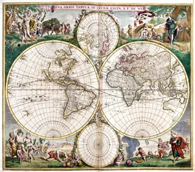 Planisfeer Wereld