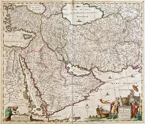 Turkije, Cyprus, Libanon, Syrië, Israël, Jordanië, Irak, Arabisch schiereiland, Iran, Turkmenistan, Afghanistan, Pakistan