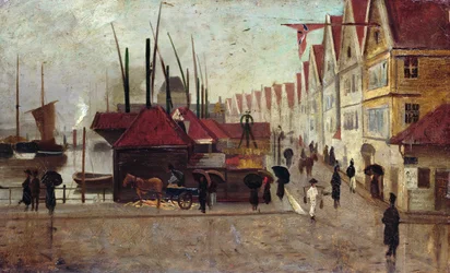 De kade in Bergen