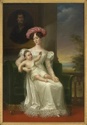 Portret van Josephine van Leuchtenberg (1807-1876), koningin van Zweden en Noorwegen