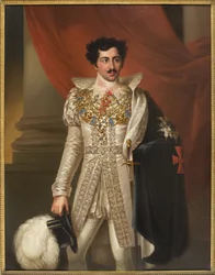 Portret van Oscar I (1799-1859), koning van Zweden en Noorwegen