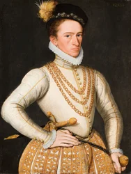 Portret van een onbekende Franse edelman, 1560