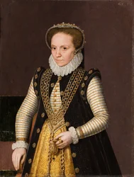 Portret van een onbekende Franse edelvrouw, 1560