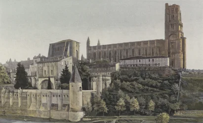 Albi, Kathedraal en Aartsbisschoppelijk paleis, Noordelijk overzicht