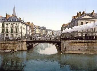 Samenvloeiing van Edre en Loire in Nantes, 1890-1900