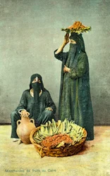 Fruitverkopers in Caïro, Egypte