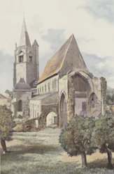 La-Bénisson-Dieu, kerk, zuidoostzijde