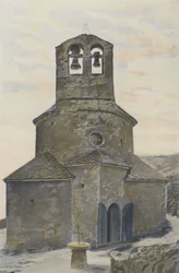 Planes, Cirkelvormige Kerk, Westgevel