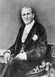 Portret van Baron Georges Eugene Haussmann (1809-91) uit Memoires du Baron Haussmann, Parijs, Victor Havard Editeur, 1889