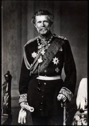 Portret van Edwin Freiherr von Manteuffel (baron von Manteuffel) (1809-1895), Duitse veldmaarschalk
