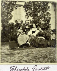 Portret van Théophile Gautier in de familie