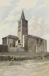Saint-Papoul, Kerk, Noordelijk overzicht