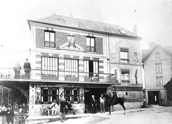 Het Hotel Fournaise in Chatou, ca. 1880