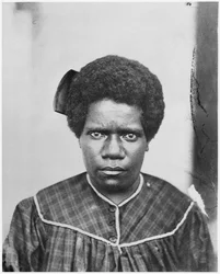 Vrouw uit de stam van de Houailou, Nieuw-Caledonië, 1870