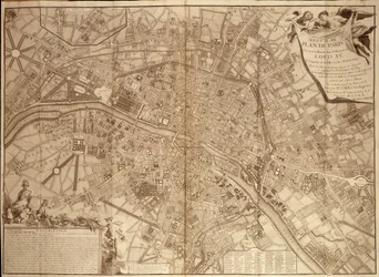 9e plan van Parijs onder Lodewijk XV - in 