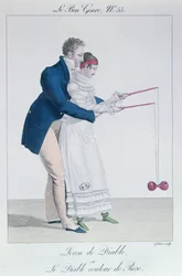 Een spel van Diabolo, begin negentiende eeuw