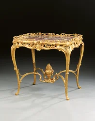 Een Napoleon III midden tafel, door Maison Millet, Parijs, ca. 1860