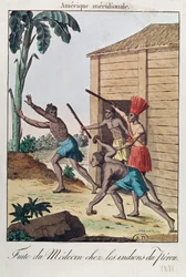 Een dokter die vlucht voor Peruaanse indianen, 1811