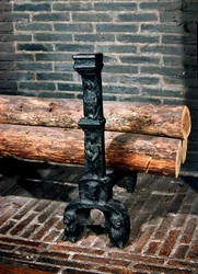 Een rooster (gietijzer) (detail)