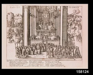 Afzwering van Henri IV (1553-1610) in St. Denis op 15 juli 1593
