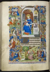 Vijftien vreugden van de Maagd Maria, Getijdenboek (The Bedford Hours) c.1410-30