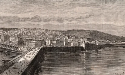 Algiers - Algerije - gravure in 