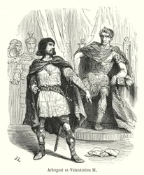 Arbogast en Valentinianus II