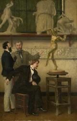 Kunstenaar in Zijn Atelier