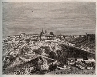 Avallon - Bourgogne-Franche-Comte - gravure in 