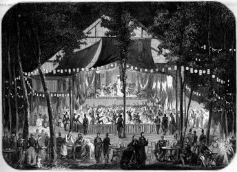 Bal georganiseerd in het militaire kamp van Chalons, Marne (51)