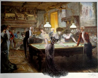 Mooie periode: het biljartspel, begin 20e eeuw