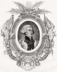 Bon-Adrien Jeannot de Moncey, Hertog van Conegliano, gegraveerd door Pannemaker-Ligny naar Linard, uit 