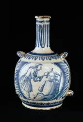 Fles met een tandarts