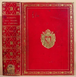 Begrotingen van Steden in het Franse Keizerrijk, gebonden met het wapen van Napoleon Bonaparte (1769-1821) 1810