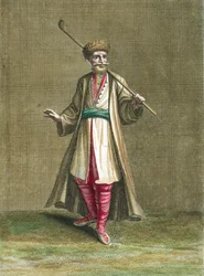 Bulgaars kostuum, illustratie uit Recueil de Costumes du Levant, 1707-8