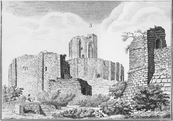 Kasteel van Gisors, Normandië, begin 19e eeuw