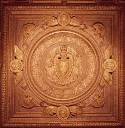 Plafond van de slaapkamer van Hendrik II (1519-59)