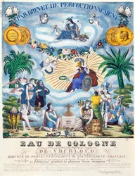 Certificaat voor een Eau de Cologne gemaakt door J.F. Vourloud, c.1825