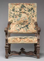 Stoel, fabrikant Savonnerie Fabriek, voor 1717