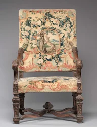 Stoel, fabrikant Savonnerie Fabriek, voor 1717