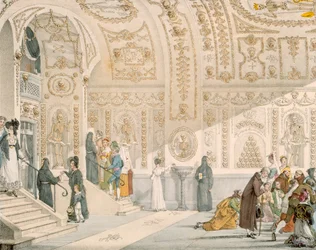 Kapel van de Doden, gegraveerd door Villain, uitgegeven 1820