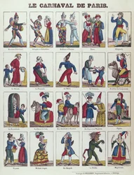 Personages van het Parijse carnaval, ca.1840