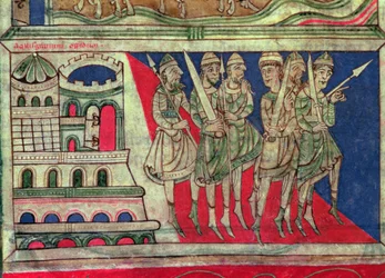 Karel de Grote verlaat Aken om naar Santiago de Compostela te reizen