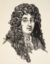 Christiaan Huygens, kopie door Boris Mestchersky (d.1957) illustratie uit Histoire de la Nation Francaise, Sciences, Volumes I & II, door Gabriel Hanotaux (1853-1944), 1924