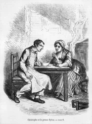 Christophe en de dikke Sylvie, illustratie uit 