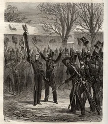 Samenzwering van Straatsburg 1836 geleid door prins Louis Napoleon, toekomstige Napoleon III, tegen de julimonarchie - Samenzwering van Straatsburg georganiseerd door de toekomstige keizer Napoleon III 1836 - mislukte staatsgreeppoging georganiseerd door P