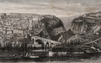 Constantine (Algerije) - gravure in 