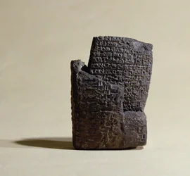 Kopie van een Mesopotamische brief in zijn envelop (gips)