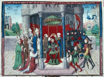 Graaf Jean de Brienne, miniatuur uit 